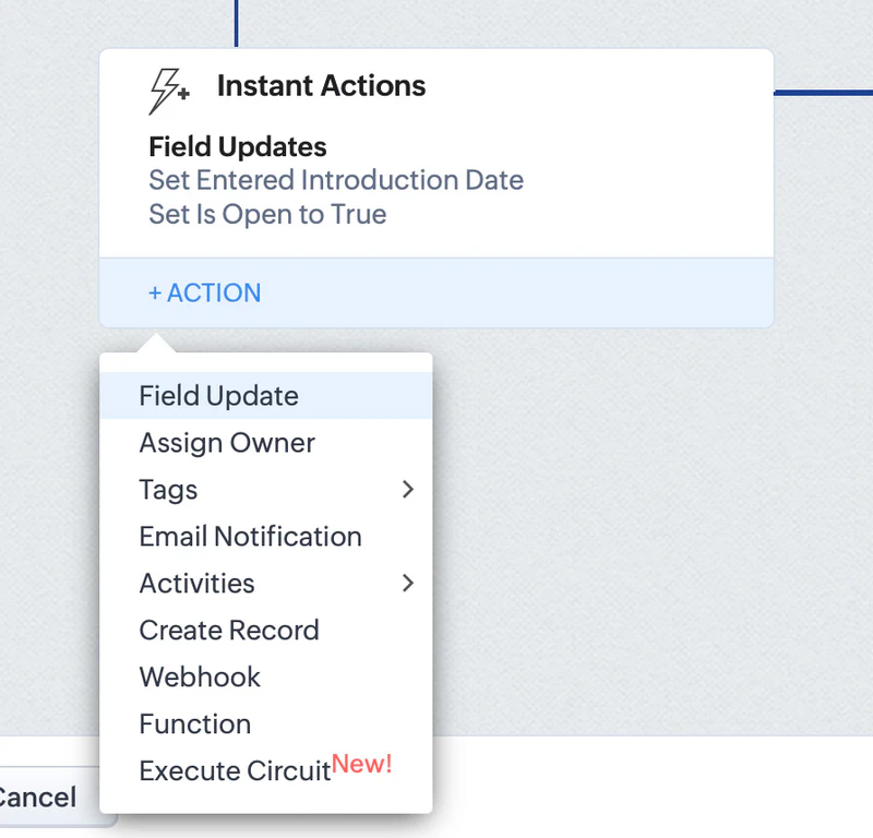 Choose Field Update when prompted Choose Field Update when prompted