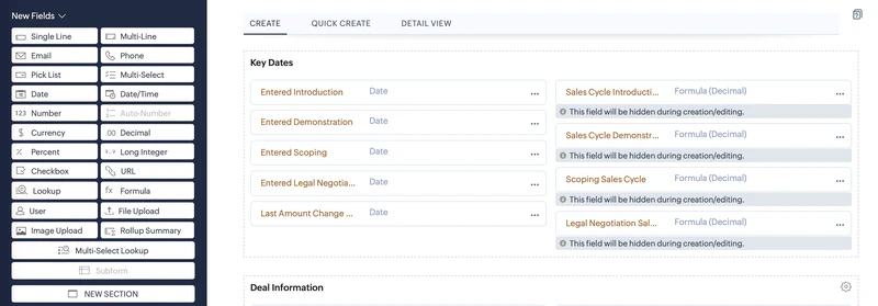 Zoho Module Layout Page Zoho Module Layout Page